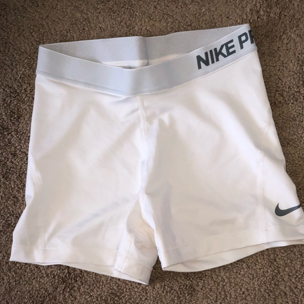 NIKE Pro All White Spandex